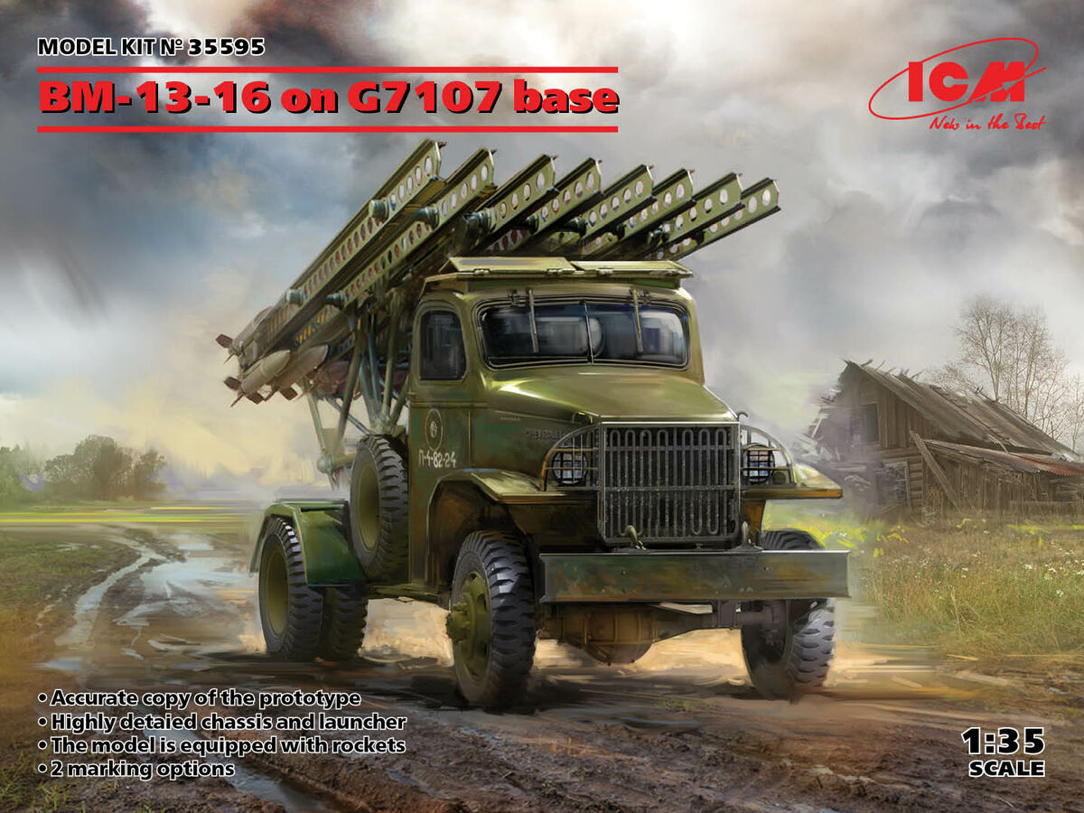 BM-13-16 on G7107 base - ICM 1/35