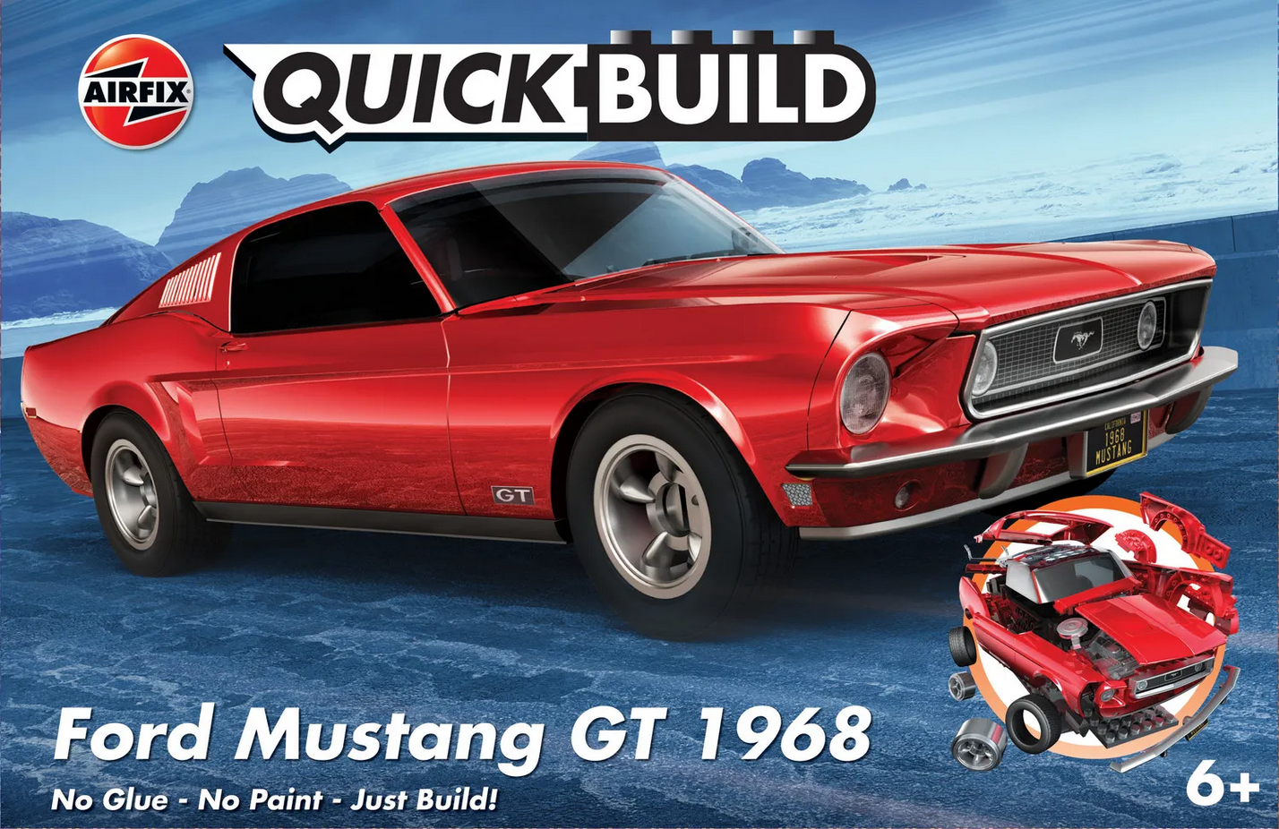 Ford Mustang GT 1968 - Quick Build - AIRFIX