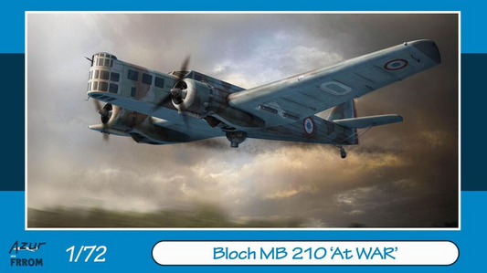 Bloch MB 210 "At War" - Azur / FRROM 1/72