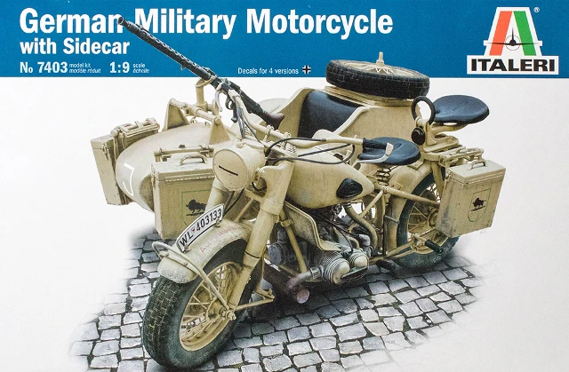 German Military Motorcycle with Sidecar - ITALERI 1/9