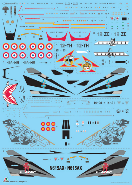 Mirage F1 C/CR - ITALERI 1/48