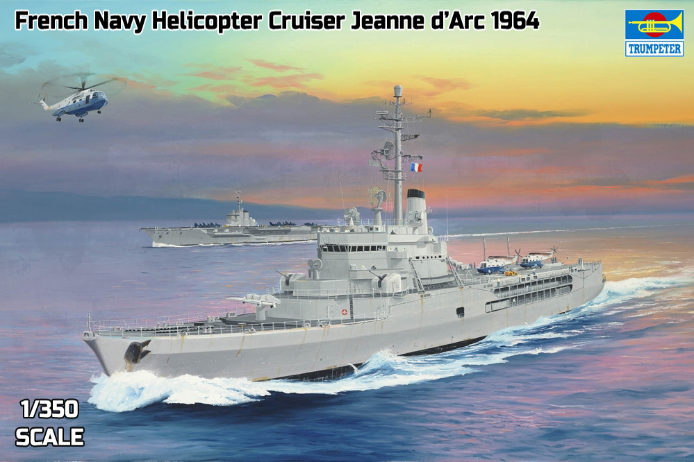 French Navy Helicopter Cruiser Jeanne d’Arc 1964 - TRUMPETER 1/350
