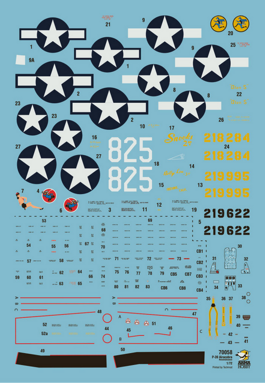 P-39 Airacobra Reconnaissance - ARMA HOBBY 1/72