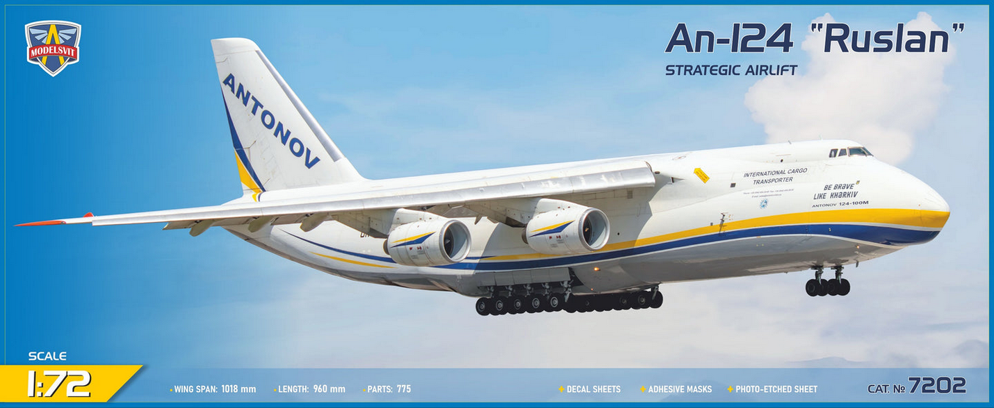 Antonov An-124 "Ruslan" (3D Updated) - MODELSVIT 1/72