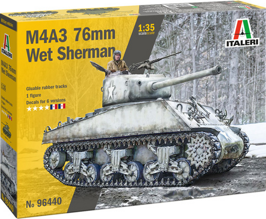 M4A3 76mm Wet Sherman - ITALERI 1/35