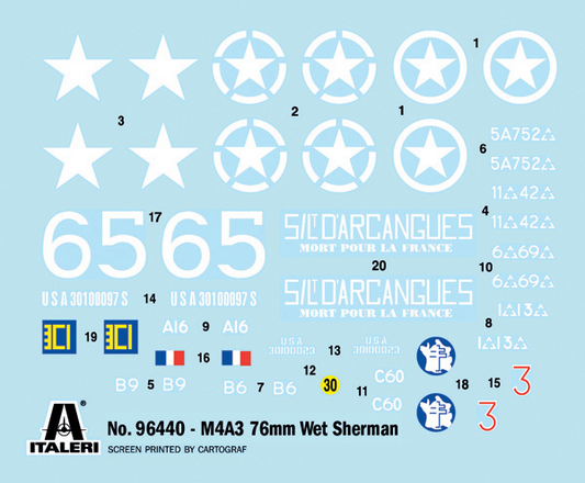M4A3 76mm Wet Sherman - ITALERI 1/35