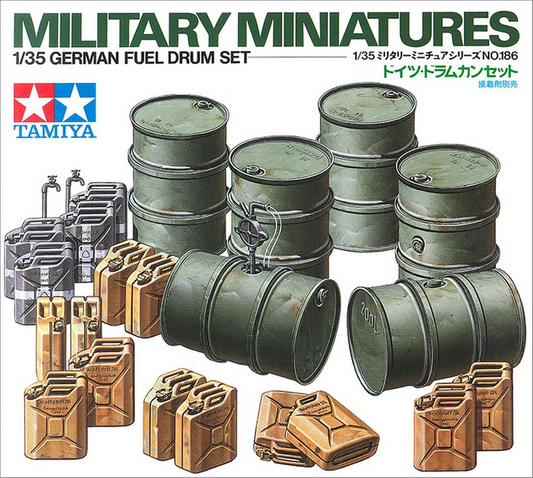 German Fuel Drum Set / Ensemble de Bidons d'Essence - TAMIYA 1/35