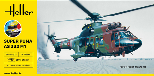 Super Puma AS 332 M1 - Starter Kit - HELLER 1/72