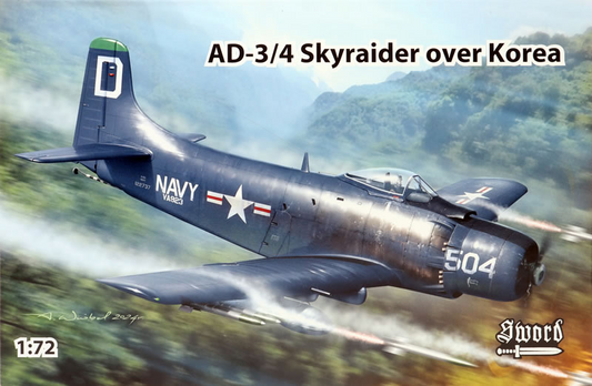 AD-3/4 Skyraider over Korea - SWORD MODELS 1/72