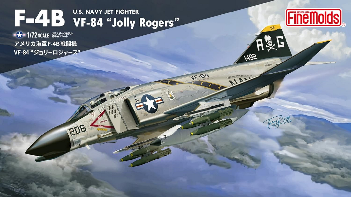 F-4B - U.S. Navy Jet Fighter VF-84 "Jolly Rogers" - FINEMOLDS 1/72