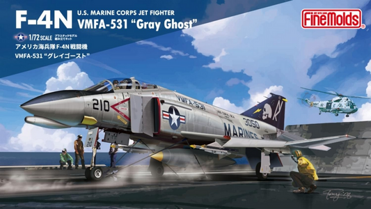 F-4N - U.S. Marine Corps Jet Fighter VMFA-531 "Gray Ghost" - FINEMOLDS 1/72