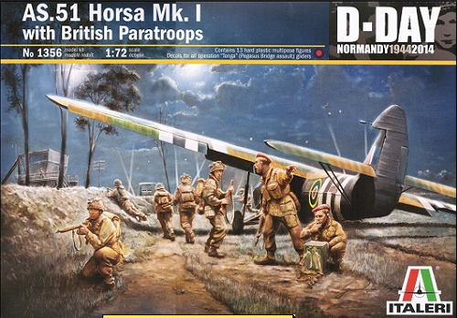 AS.51 Horsa Mk.I with British Paratroops (x13) - D-Day Normandy 1944-2014 - ITALERI 1/72