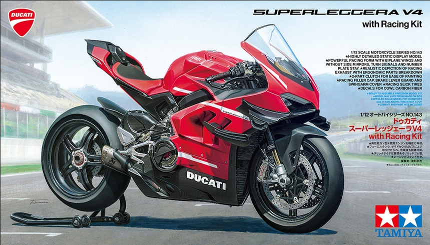 Ducati Superleggera V4 with Racing Kit - TAMIYA 1/12