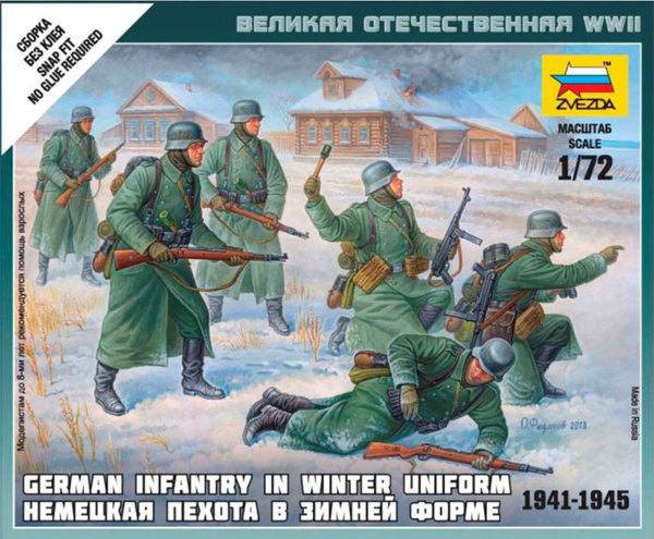 German Infantry in Winter Uniform (1941-1945) - ZVEZDA 1/72