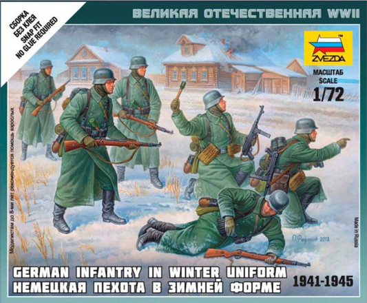German Infantry in Winter Uniform (1941-1945) - ZVEZDA 1/72