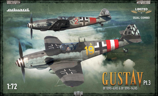 Gustav Pt. 3 Bf 109 G-6/AS & G-14/AS - Edition Limitée Dual Combo - EDUARD 1/72