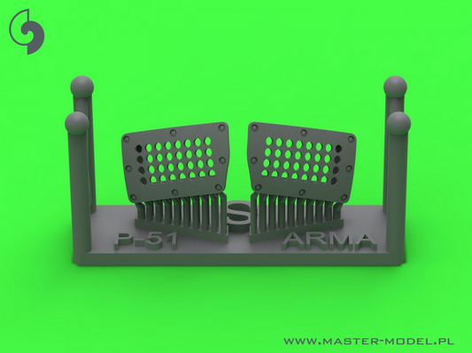 P-51 Mustang - carburator air filter cover - standard holed type (for Arma Hobby) - MASTER MODEL AM-72-171