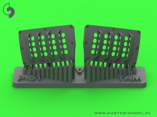 P-51 Mustang - carburator air filter cover - RAF louvred type - version A (for Tamiya) - MASTER MODEL AM-32-137