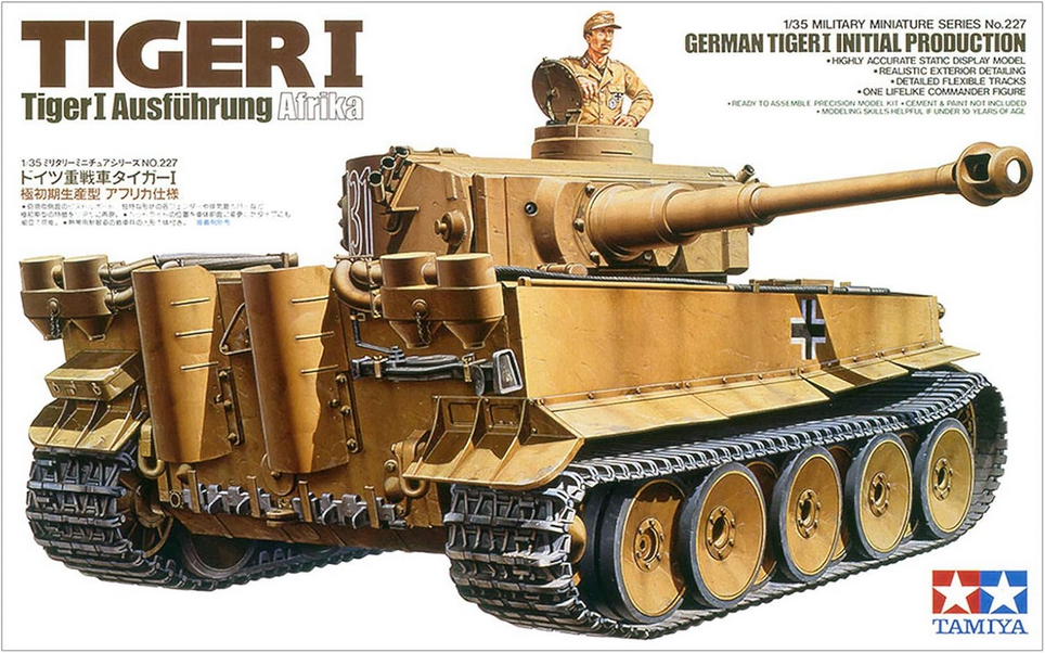 German Tiger I [Initial Production] Ausführung Afrika - TAMIYA 1/35