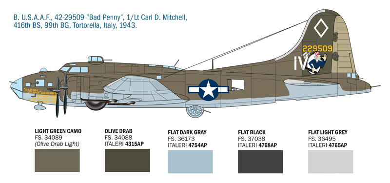 B-17F Flying Fortress - ITALERI 1/72