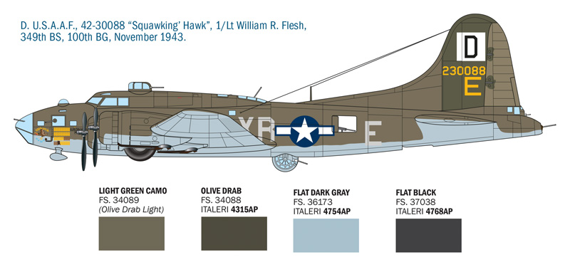 B-17F Flying Fortress - ITALERI 1/72