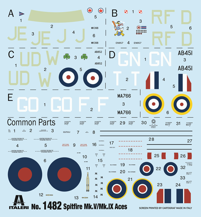 Spitfire Mk.V / Mk.IX WWII Aces - ITALERI 1/72