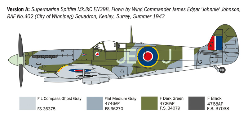 Spitfire Mk.V / Mk.IX WWII Aces - ITALERI 1/72