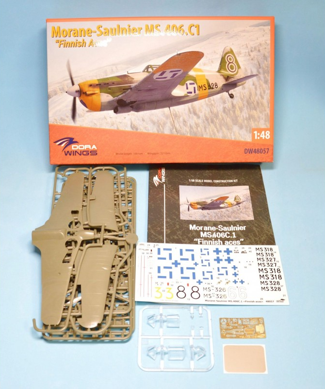 Morane-Saulnier MS.406 "Finnish Aces" - DORA WINGS 1/48