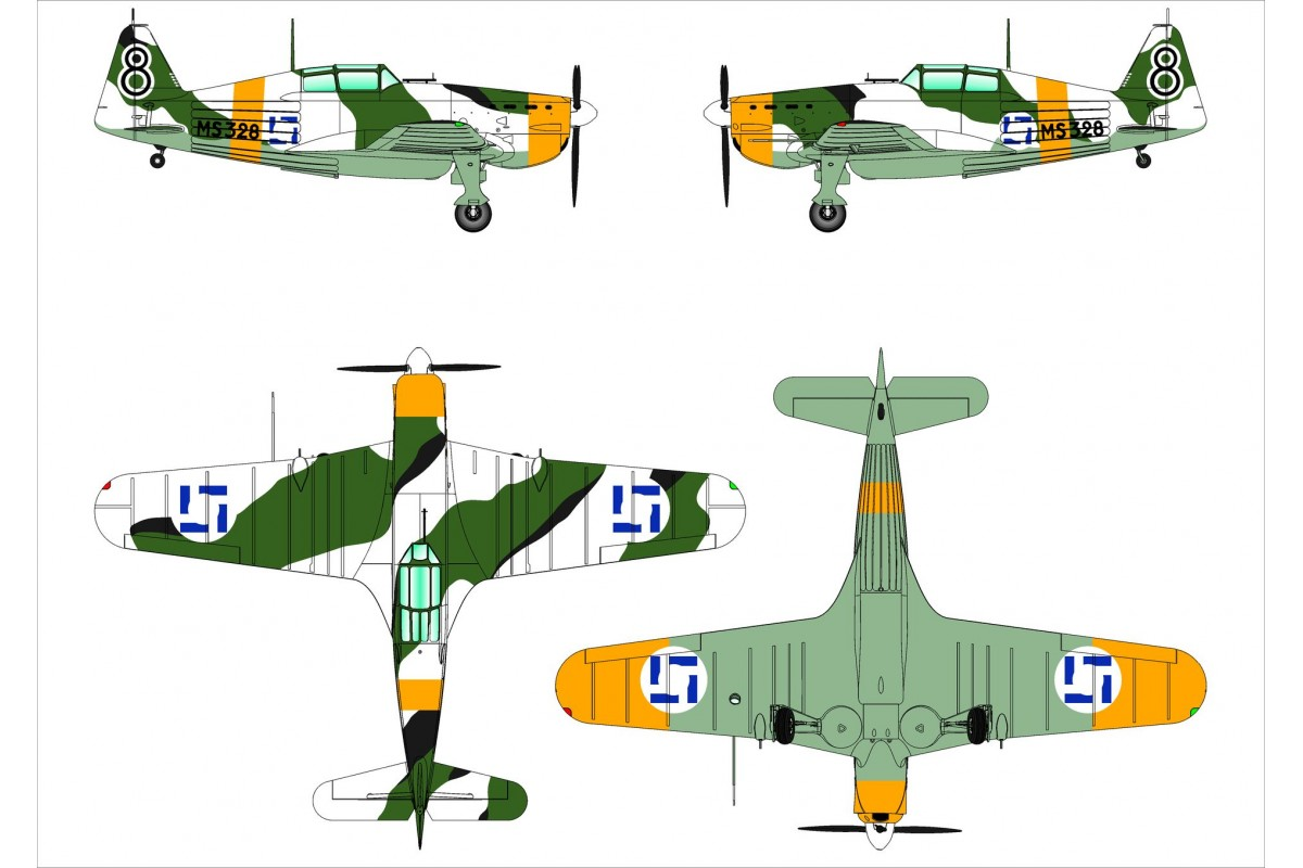 Morane-Saulnier MS.406 "Finnish Aces" - DORA WINGS 1/48