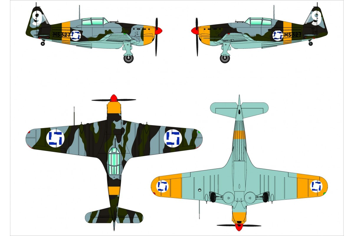 Morane-Saulnier MS.406 "Finnish Aces" - DORA WINGS 1/48