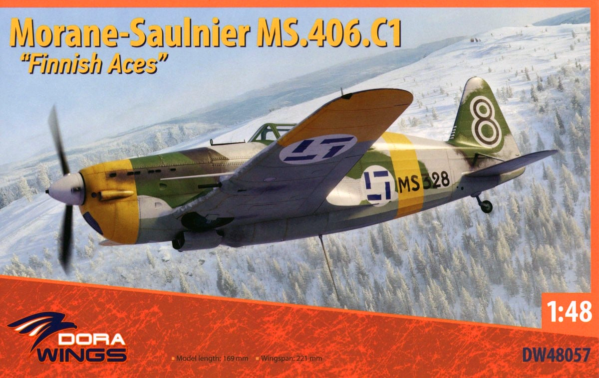 Morane-Saulnier MS.406 "Finnish Aces" - DORA WINGS 1/48
