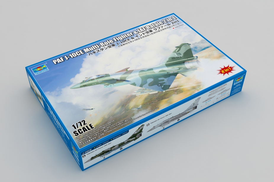 PAF J-10CE Multi-Role Fighter & IAF Rafale (2 kits inclus) - TRUMPETER 1/72
