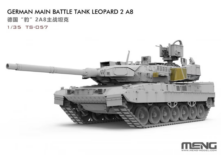 Leopard 2 A8 German Main Battle Tank - MENG 1/35