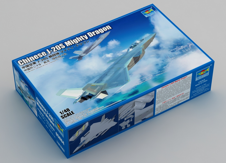 Chinese J-20S Mighty Dragon - TRUMPETER 1/48