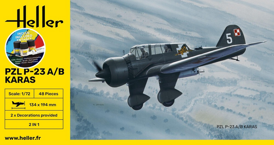 PZL P-23 A/B Karas [Starter Kit] - HELLER 1/72