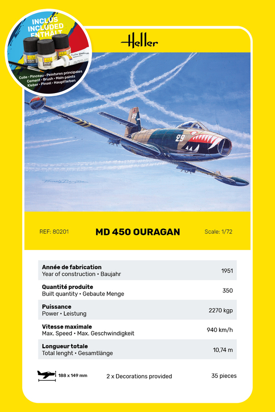 MD 450 Ouragan [Starter Kit] - HELLER 1/72