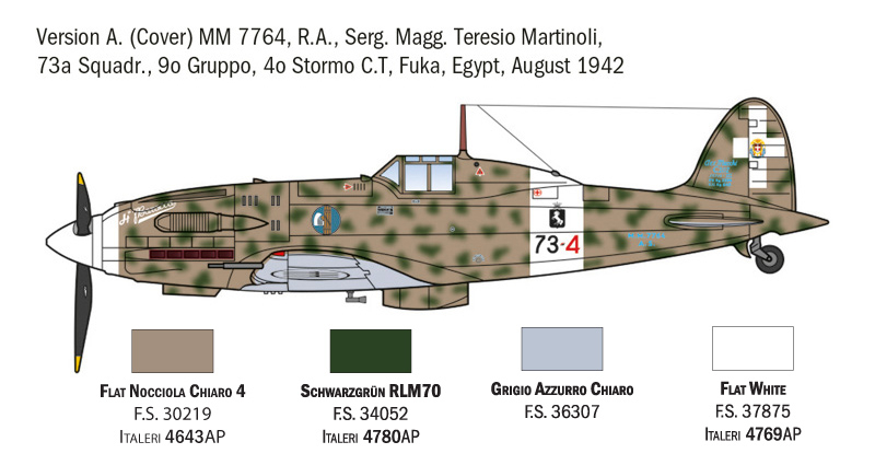 Macchi MC.202 Folgore (5 versions) - WWII Aces - ITALERI 1/72