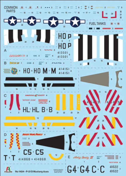 North American P-51 D Mustang - WWII Aces - ITALERI 1/72
