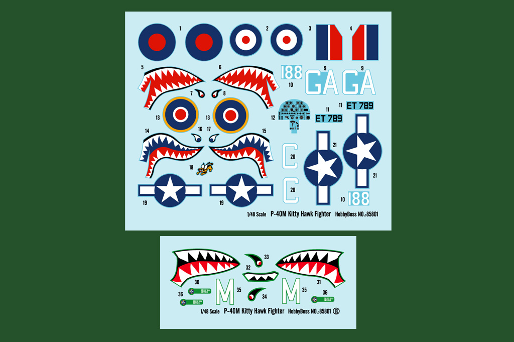 P-40M Kitty Hawk [Easy Assembly Kit] - HOBBY BOSS 1/48