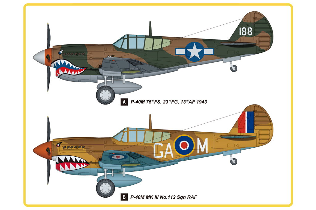 P-40M Kitty Hawk [Easy Assembly Kit] - HOBBY BOSS 1/48