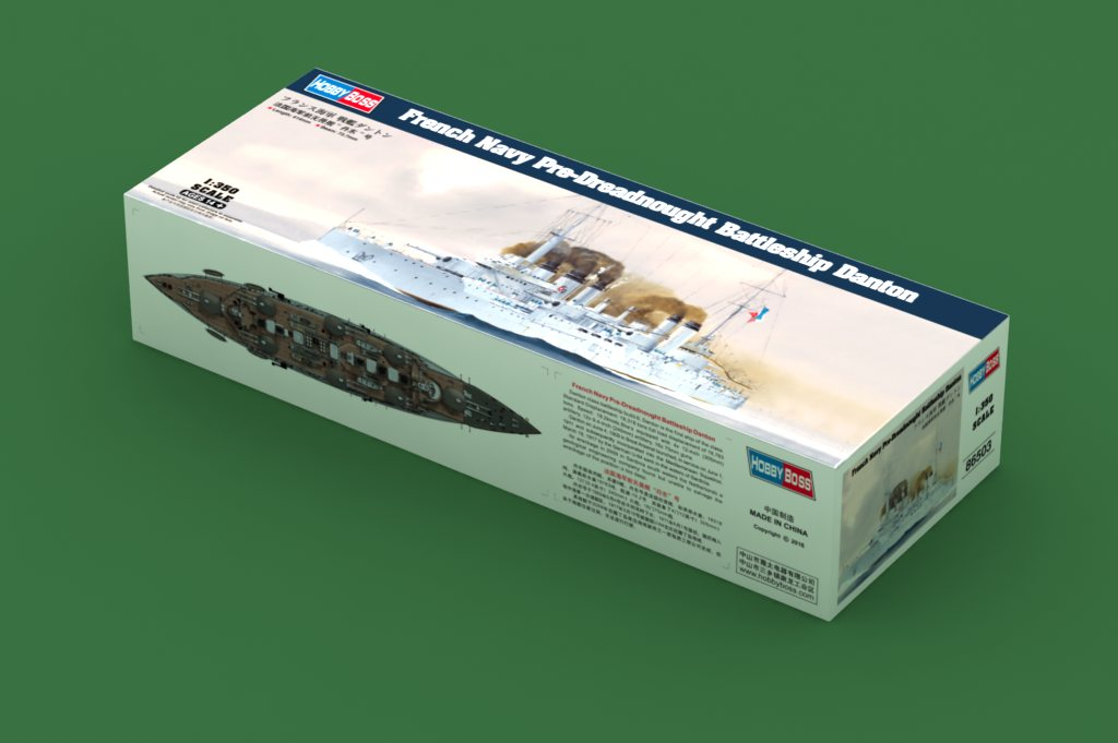 French Navy Pre-Dreadnought Battleship Danton - HOBBY BOSS 1/350