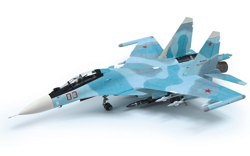 Russian Air Superiority Fighter Su-30SM Flanker H - ZVEZDA 1/48