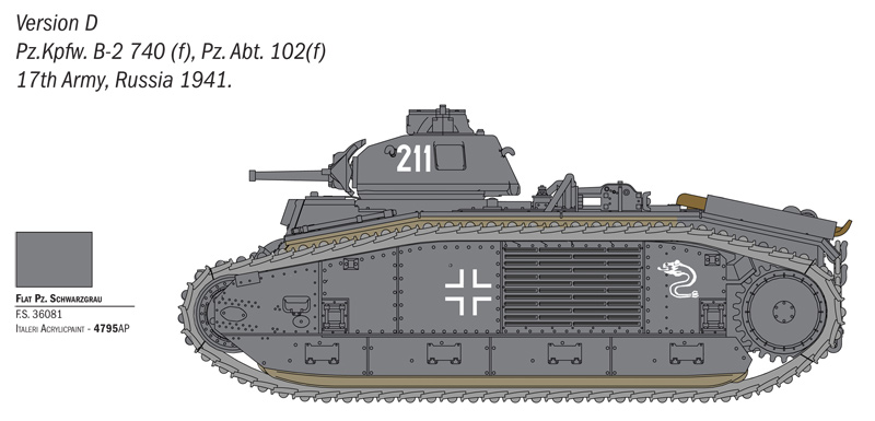 Char B1 Bis - ITALERI 1/56
