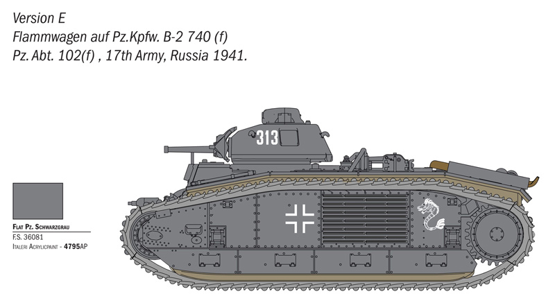Char B1 Bis - ITALERI 1/56