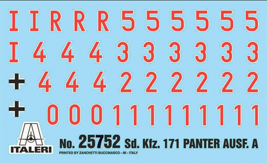 Panther SD.KFZ. 171 AUSF.A - ITALERI 1/56