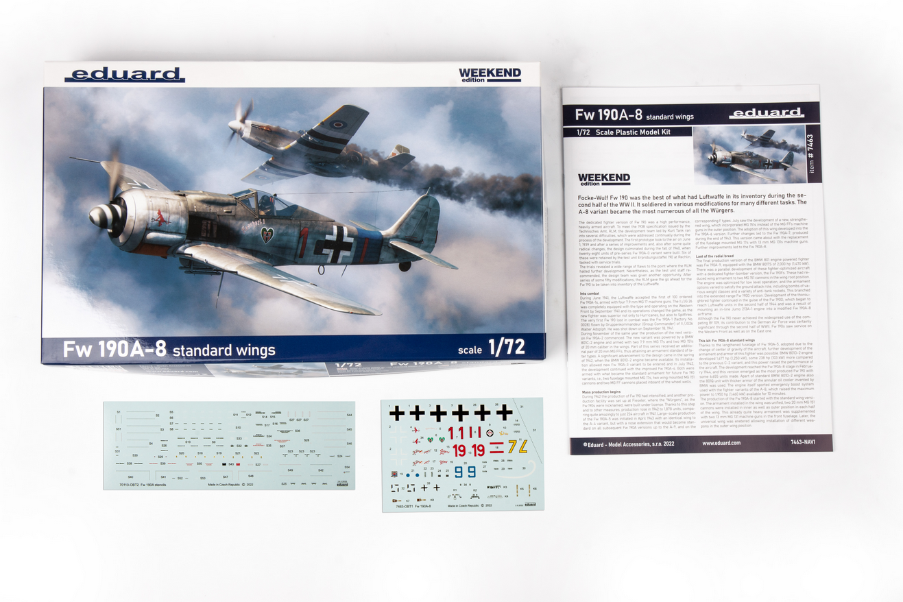 Fw 190A-8 Standard Wings - Weekend Edition - EDUARD 1/72