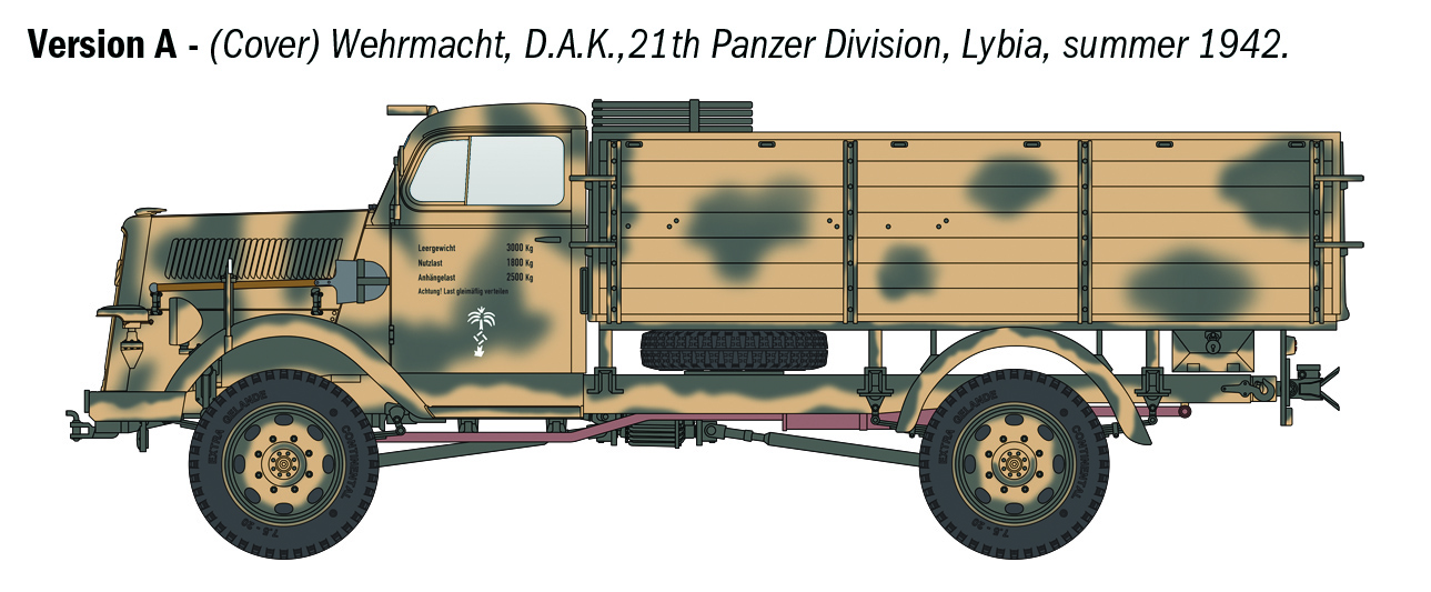 Kfz. 305 Opel Blitz Typ A 4x4 - ITALERI 1/35