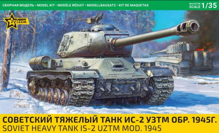 Soviet Heavy Tank IS-2 UZTM Mod. 1945 - ZVEZDA 1/35
