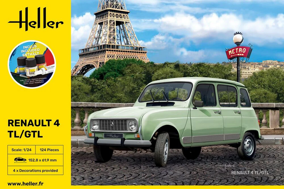 Renault 4 TL/GTL [Starter Kit] - HELLER 1/24