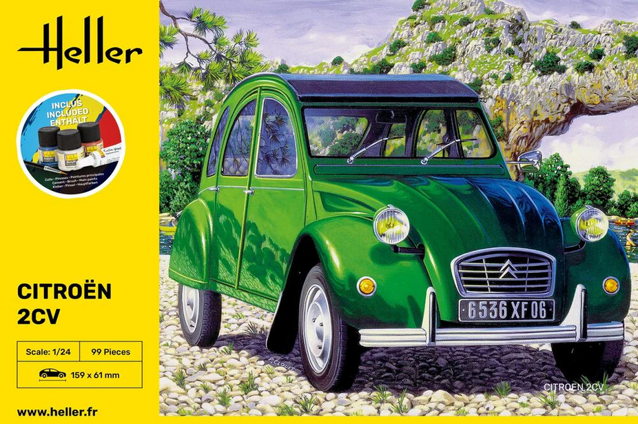 Citroen 2CV [Starter Kit] - HELLER 1/24
